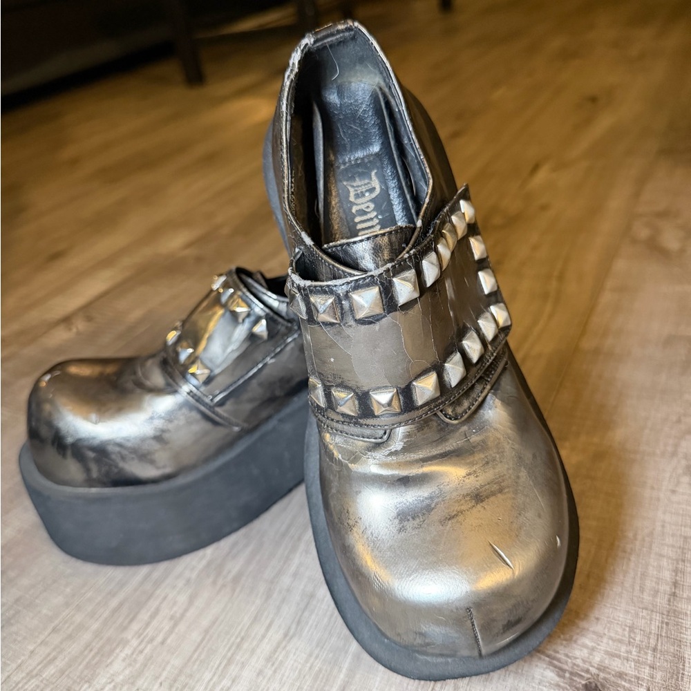 RARE Vintage 90s Y2K Demonia Platform Shoes – The Dank Shoe - Picture 4 of 15